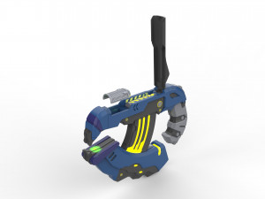 Plasma Pistol H2A - Halo - Printable - STL OBJ CAD bundle - Commercial Use Model Cetak 3D