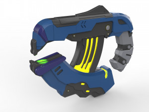 Plasma Pistol H2A - Halo - Printable - STL OBJ CAD bundle - Commercial Use Model Cetak 3D