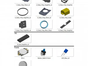 Data Chip - Halo Infinite - Printable - STL OBJ CAD Bundle - Commercial Use 3D Print Model