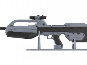 BR55 - Anniversary Battle Rifle - Halo - Stampabile - Pacchetto CAD STL OBJ - Us commerciale Modello di stampa 3D