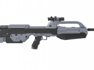 BR55 - Anniversary Battle Rifle - Halo - Stampabile - Pacchetto CAD STL OBJ - Us commerciale Modello di stampa 3D