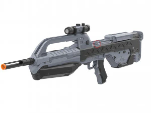 BR55 - Anniversary Battle Rifle - Halo - Stampabile - Pacchetto CAD STL OBJ - Us commerciale Modello di stampa 3D