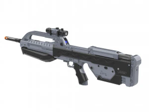 BR55 - Anniversary Battle Rifle - Halo - Stampabile - Pacchetto CAD STL OBJ - Us commerciale Modello di stampa 3D