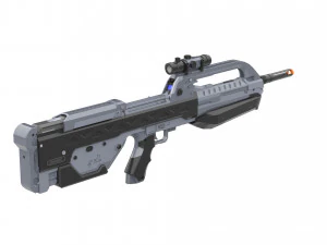 BR55 - Anniversary Battle Rifle - Halo - Stampabile - Pacchetto CAD STL OBJ - Us commerciale Modello di stampa 3D