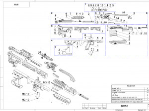 BR55 - Anniversary Battle Rifle - Halo - Printable - STL OBJ CAD bundle - Commercial Us 3D 프린트 모델
