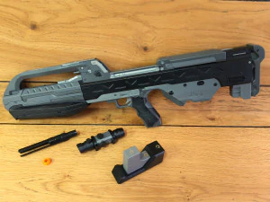 BR55 - Anniversary Battle Rifle - Halo - Stampabile - Pacchetto CAD STL OBJ - Us commerciale Modello di stampa 3D