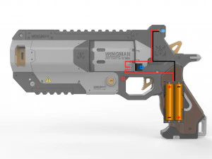 Wingman - APEX - Stampabile - Pacchetto CAD STL OBJ - Uso commerciale Modello di stampa 3D