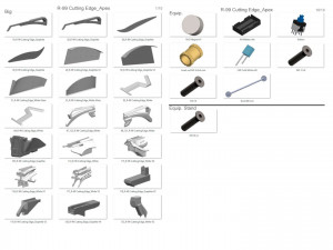 R-99 Cutting Edge - APEX - Printable - STL OBJ CAD bundle - Commercial Use 3D-printmodel
