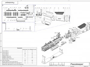 Peacekeeper - APEX - Stampabile - Pacchetto CAD STL OBJ - Uso commerciale Modello di stampa 3D