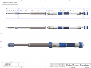 Lifeline Heirloom Drumsticks - APEX - Printable - STL OBJ CAD bundle - Commercial Use 3D 프린트 모델