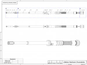Bacchette Lifeline Heirloom - APEX - Stampabile - Pacchetto CAD STL OBJ - Uso commerciale Modello di stampa 3D