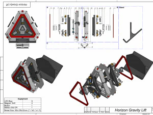 Horizon Gravity Lift - APEX - Printable - STL OBJ CAD bundle - Commercial Use 3D Print Model