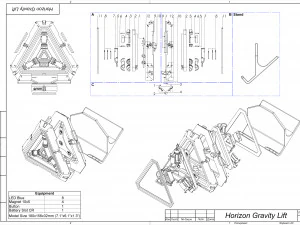Horizon Gravity Lift - APEX - Printable - STL OBJ CAD bundle - Commercial Use 3D Print Model