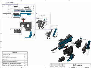 Alternator - APEX - Printable - STL OBJ CAD bundle - Commercial Use 3D Print Model