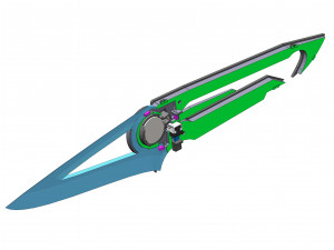 Trickster Knife - Dead by Daylight - Printable - STL files - Personal Use Modelo de Impressão 3D