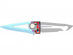 Trickster Knife - Dead by Daylight - Printable - STL files - Personal Use Modelo de Impressão 3D
