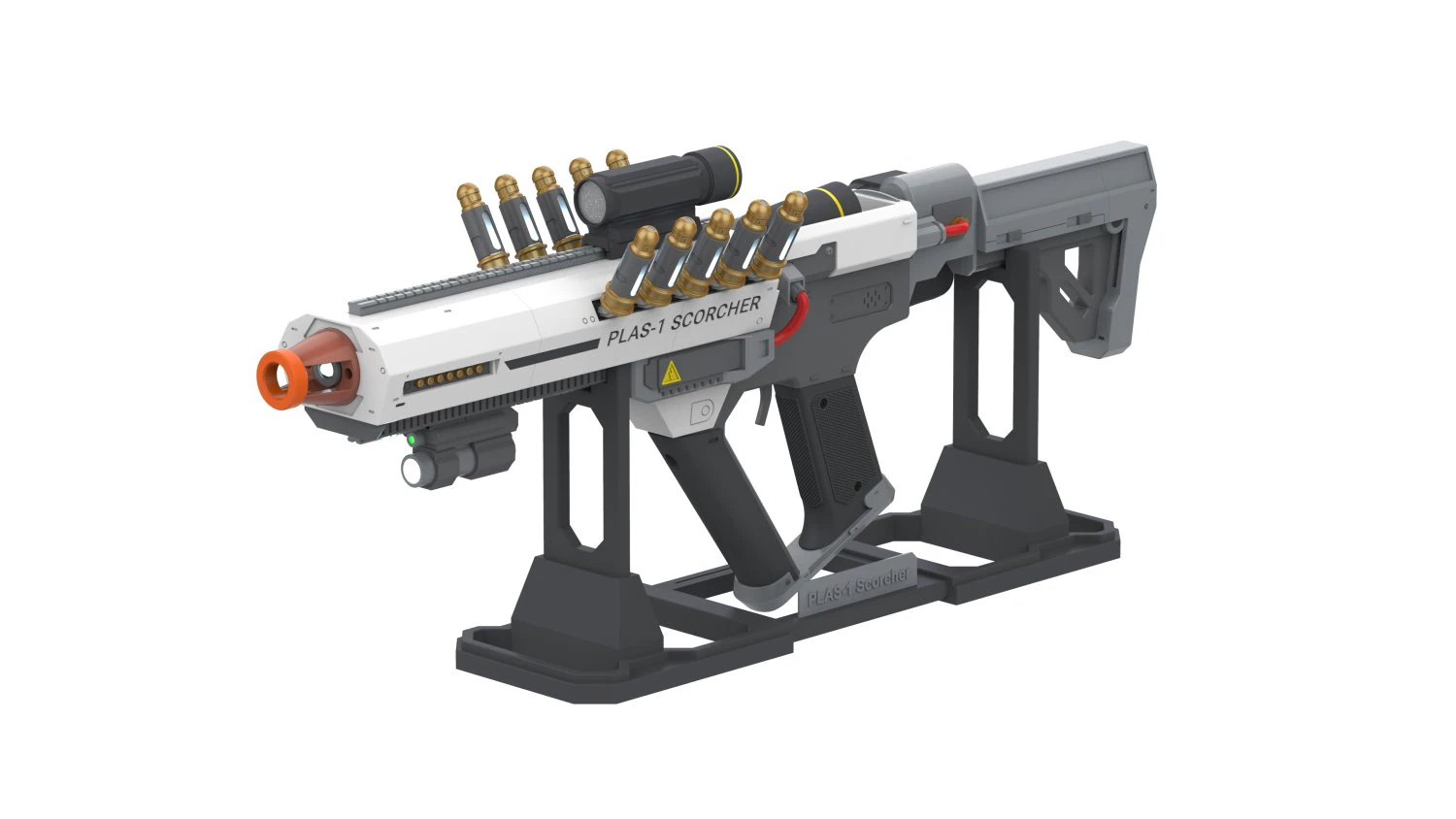 PLAS-1 Scorcher - Helldivers 2 - Stampabile - File STL - Uso personale Modello di stampa 3D .c4d .max .obj .3ds .fbx .stl .blend