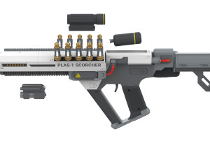 PLAS-1 Scorcher - Helldivers 2 - Printable - STL files - Personal Use 3D Baskı Modeli