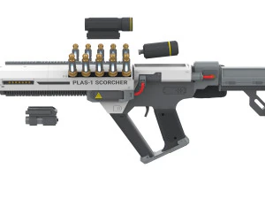 PLAS-1 Scorcher - Helldivers 2 - Stampabile - File STL - Uso personale Modello di stampa 3D