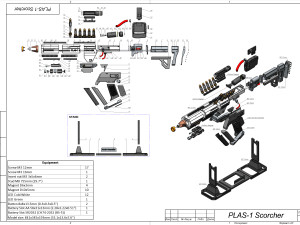 PLAS-1 Scorcher - Helldivers 2 - Printable - STL files - Personal Use 3D Baskı Modeli
