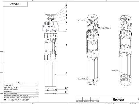 Booster - Helldivers 2 - Stampabile - File STL - Uso personale Modello di stampa 3D