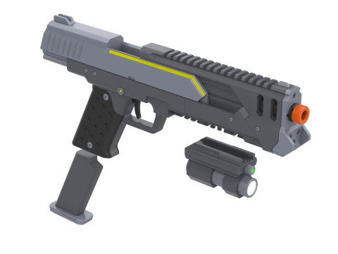 P-113 Verdict - Helldivers 2 - Printable - STL OBJ CAD bundle - Commercial use 3Dプリントモデル