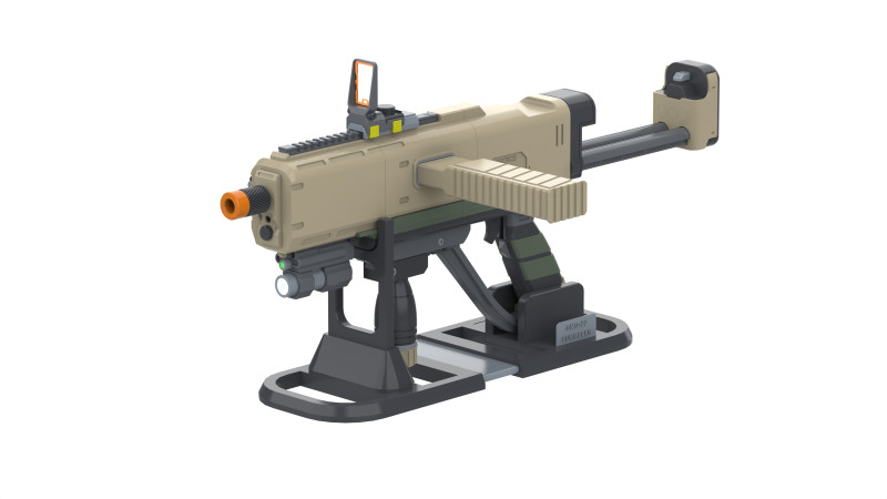 SMG-72 Pummeler - Helldivers 2 - Printable - STL files - Personal Use 3D Print Model .c4d .max .obj .3ds .fbx .stl .blend 