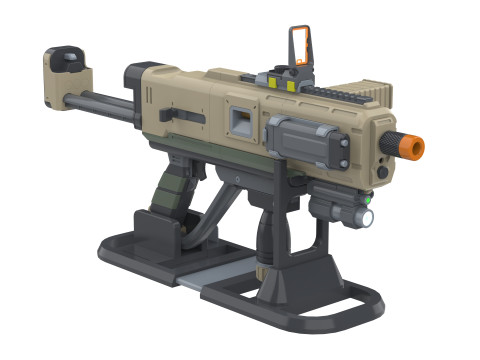 SMG-72 Pummeler - Helldivers 2 - Printable - STL files - Personal Use 3D Print Model