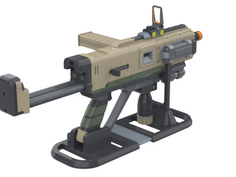 SMG-72 Pummeler - Helldivers 2 - Printable - STL files - Personal Use 3D Print Model