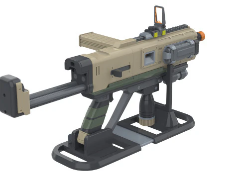 SMG-72 Pummeler - Helldivers 2 - Printable - STL files - Personal Use 3D Print Model