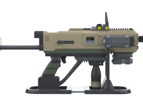 SMG-72 Pummeler - Helldivers 2 - Printable - STL files - Personal Use 3D Print Model