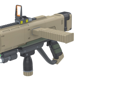 SMG-72 Pummeler - Helldivers 2 - Printable - STL files - Personal Use 3D Print Model