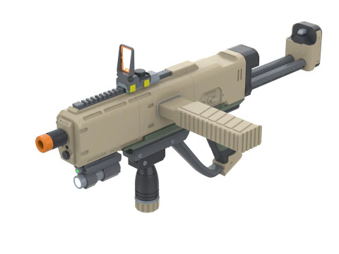 SMG-72 Pummeler - Helldivers 2 - Printable - STL files - Personal Use 3D Print Model