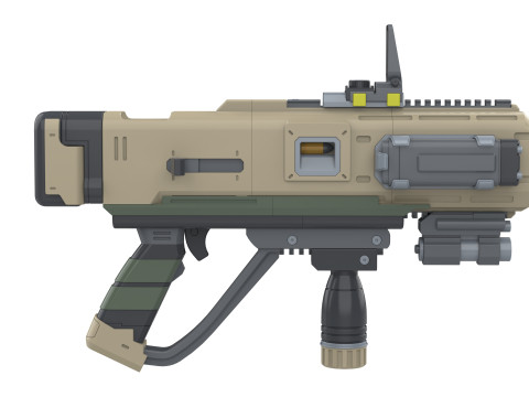 SMG-72 Pummeler - Helldivers 2 - Printable - STL files - Personal Use 3D Print Model