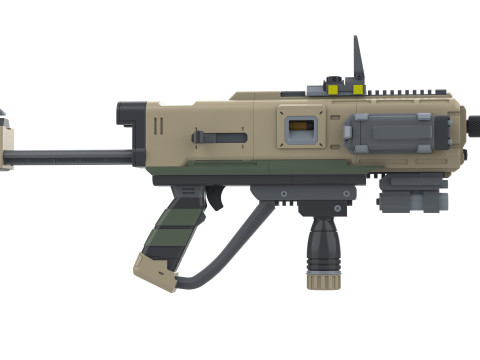SMG-72 Pummeler - Helldivers 2 - Printable - STL files - Personal Use 3D Print Model