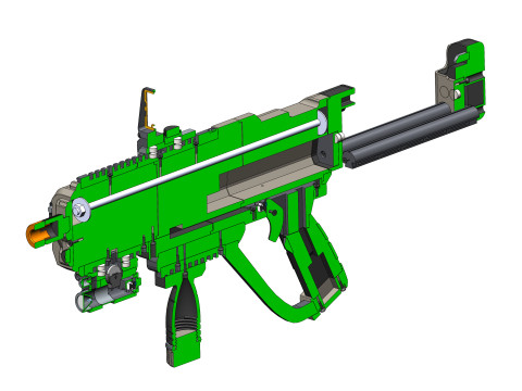 SMG-72 Pummeler - Helldivers 2 - Printable - STL files - Personal Use 3D Print Model