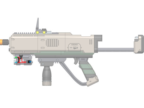 SMG-72 Pummeler - Helldivers 2 - Printable - STL files - Personal Use 3D Print Model