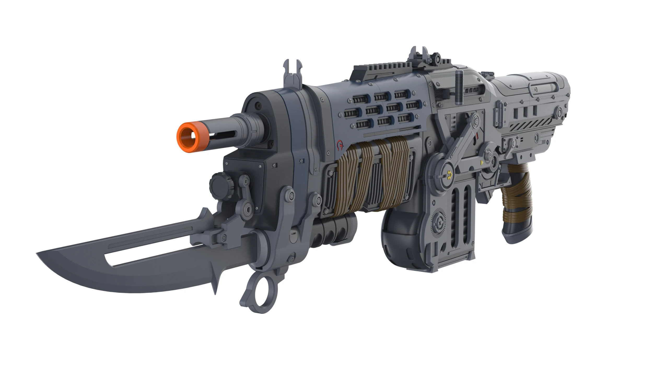 Retro Lancer E-DAY - Gears Of War E-DAY - Printable - STL files - Personal Use 3D Print Model .c4d .max .obj .3ds .fbx .stl .blend 