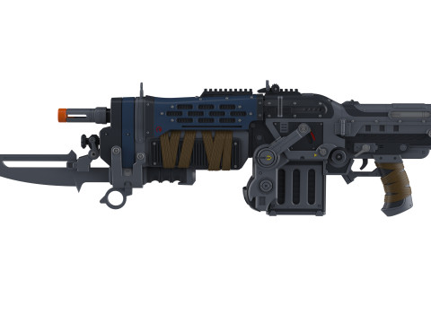 Retro Lancer E-DAY - Gears Of War E-DAY - Printable - STL files - Personal Use 3Dプリントモデル