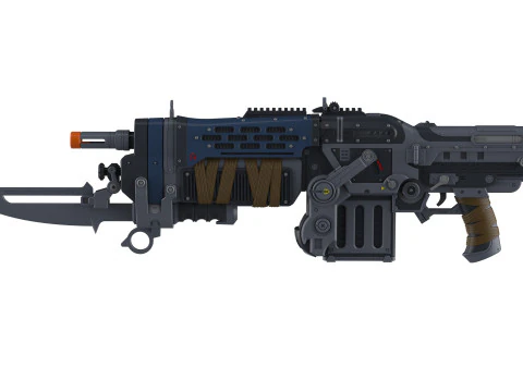 Retro Lancer E-DAY - Gears Of War E-DAY - Printable - STL files - Personal Use 3D Print Model