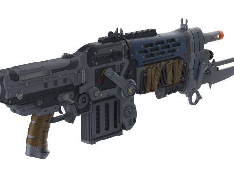 Retro Lancer E-DAY - Gears Of War E-DAY - Printable - STL files - Personal Use 3Dプリントモデル