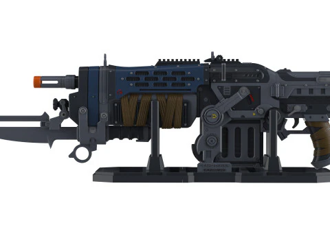 Retro Lancer E-DAY - Gears Of War E-DAY - Printable - STL files - Personal Use 3D Print Model