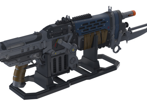 Retro Lancer E-DAY - Gears Of War E-DAY - Printable - STL files - Personal Use 3Dプリントモデル
