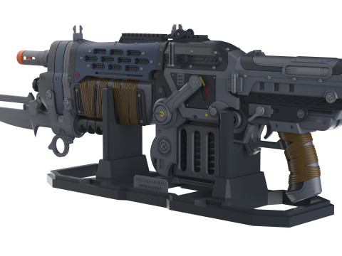 Retro Lancer E-DAY - Gears Of War E-DAY - Printable - STL files - Personal Use 3Dプリントモデル