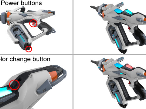 Juno Mediblaster - Overwatch - Printable - STL files - Personal Use 3Dプリントモデル