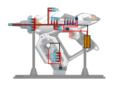 Juno Mediblaster - Overwatch - Printable - STL files - Personal Use 3Dプリントモデル