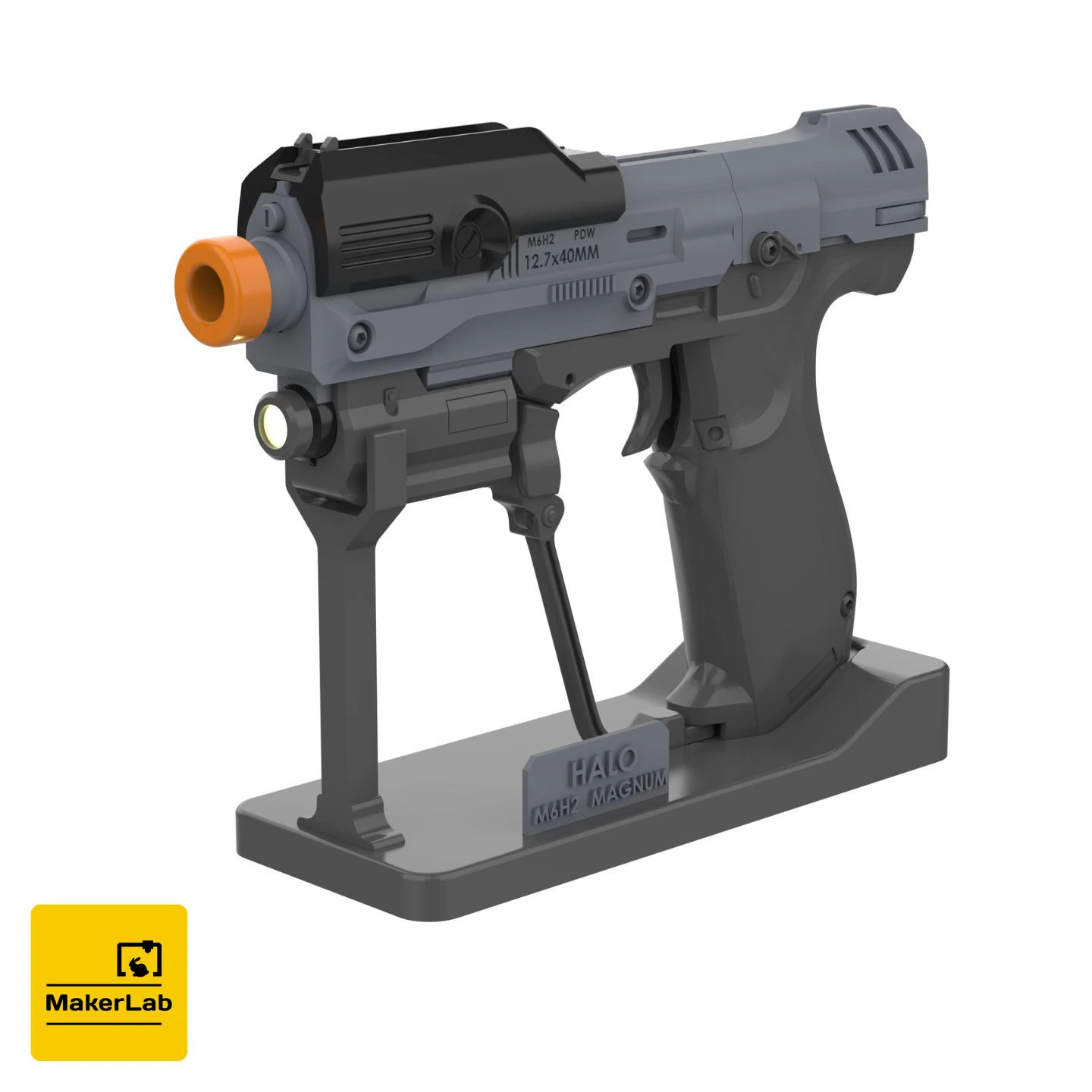 M6H2 Magnum - Halo - Stampabile - File STL - Uso personale Modello di stampa 3D .c4d .max .obj .3ds .fbx .stl .blend 