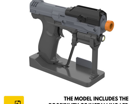 M6H2 Magnum - Halo - Printable - STL files - Personal Use Model do druku 3D