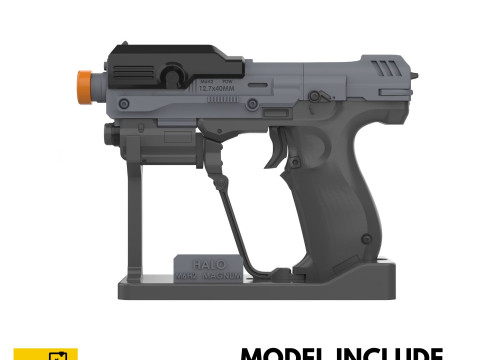 M6H2 Magnum - Halo - Printable - STL files - Personal Use Model do druku 3D