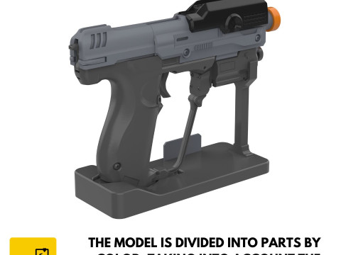 M6H2 Magnum - Halo - Printable - STL files - Personal Use Model do druku 3D